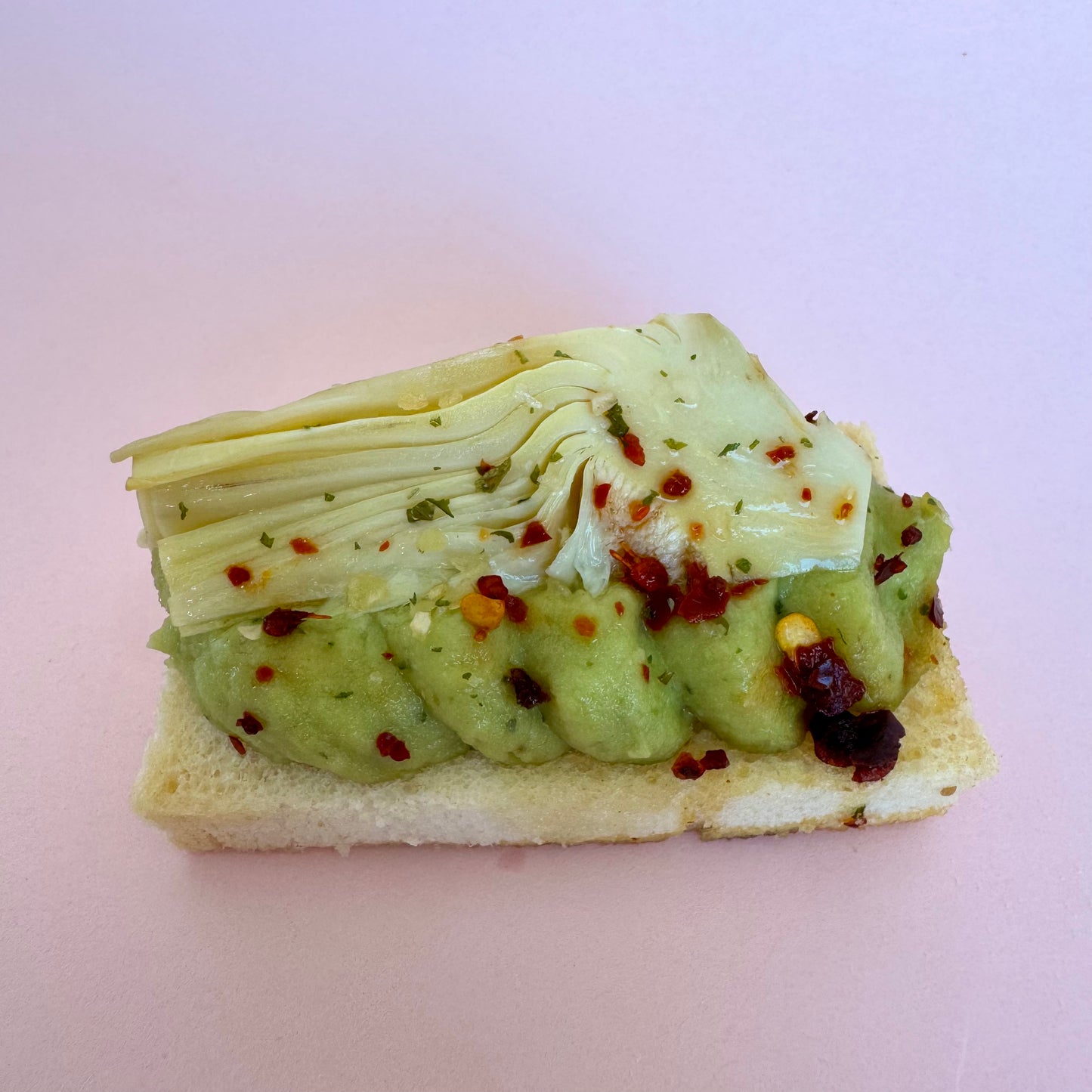 Smashed Avocado Toastie with Hot Maple Artichoke