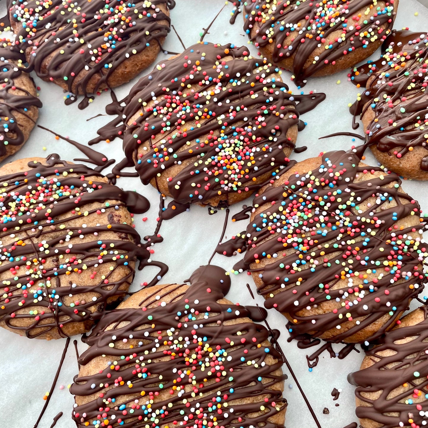 Vegan Chocolate Birthday Cookies