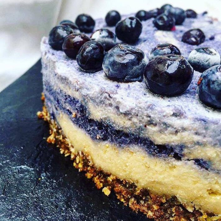 Vegan Blueberry Coconut Cheesecake