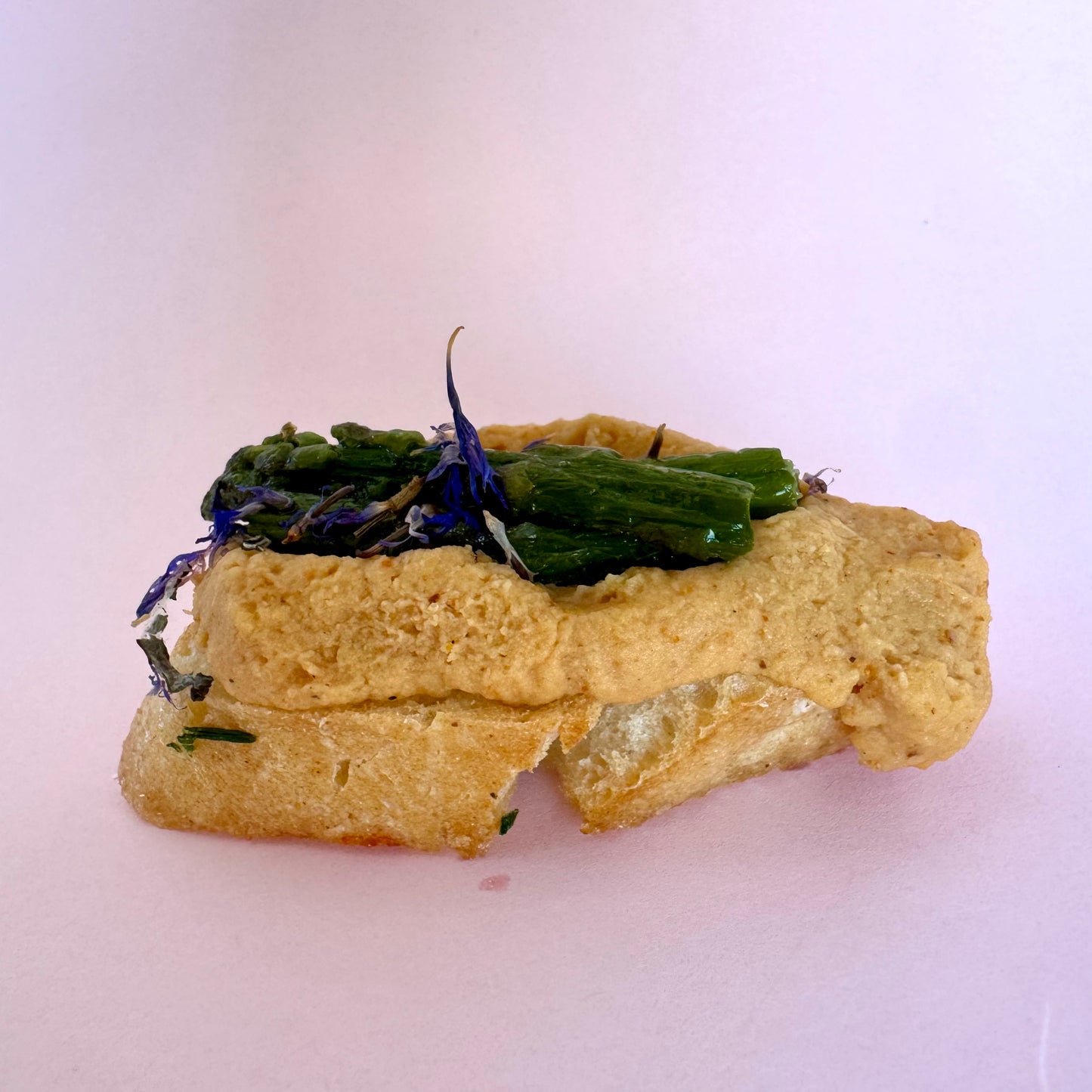 Smoked Paprika Hummus Crostina