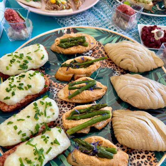 Vegan Gold Party Food Menu