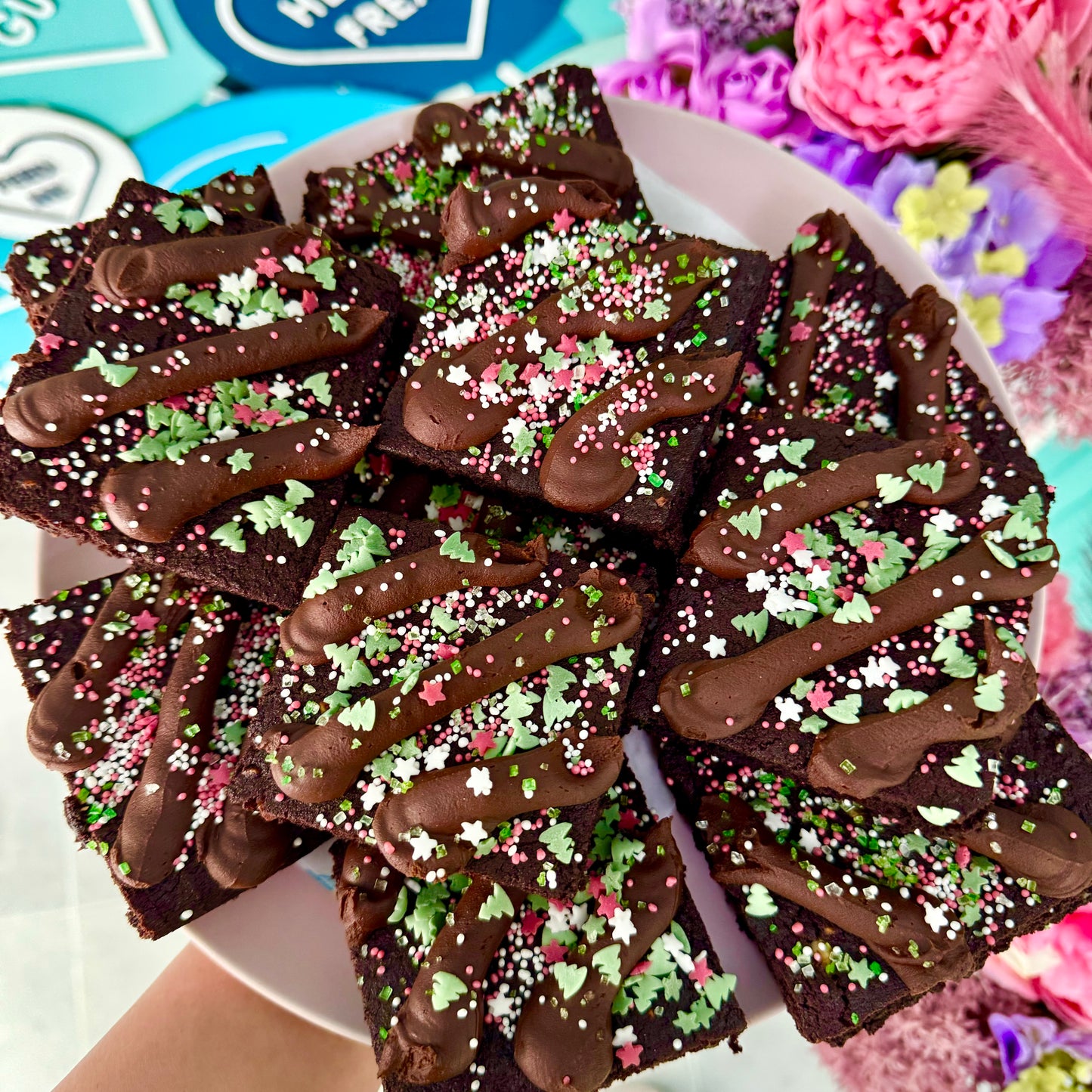 Christmassy Baci Brownies