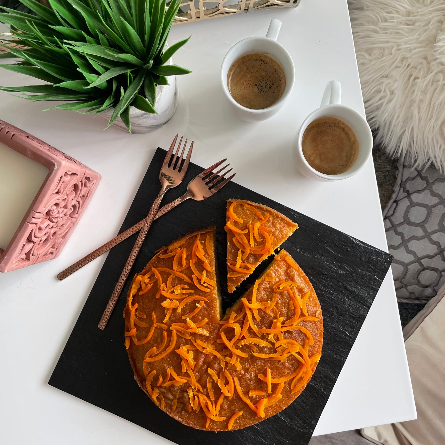 Tangerine & Honey Tea Cake
