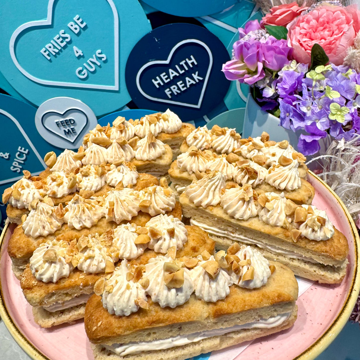 Sugar Free Peanut Butter Cheesecake Eclair